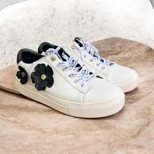 Karl Lagerfeld Paris Crete Floral Lace Up Sneakers